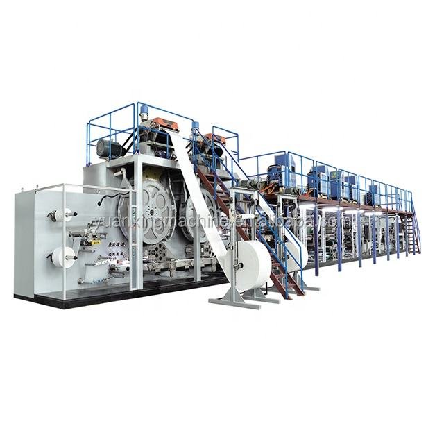 Super Absorbent Leak Guard Four seasons available Adult diapers production line from famous machines