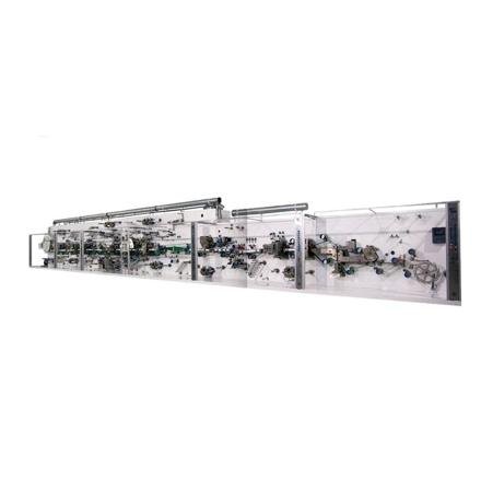 Hot selling full servo sanitary napkin machine sanitary pad production line with Longitudinal Folding System photo 5
